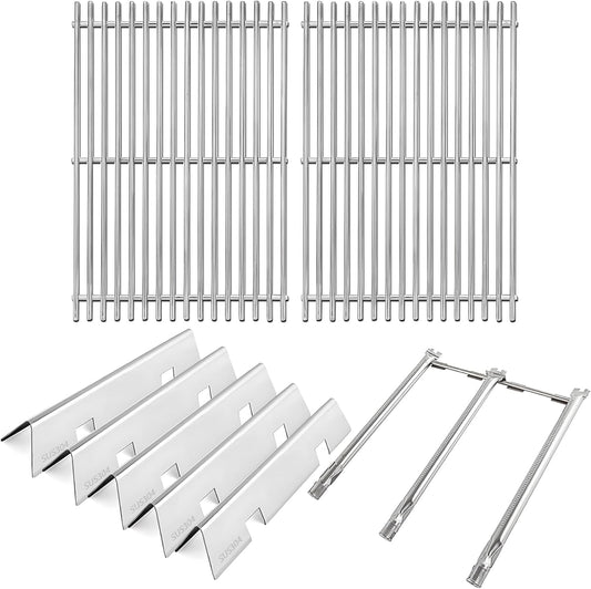 Spirit II E310 Replacement Parts 7636 Flavorizer Bars Burners 7639 Grates for Weber Spirit and Spirit II 300 E-310 S-310 E-320 S-320 E-330 S-330 ii E-310 ii 330 Flavor Bars Burner Spirit 2 GS4 Parts