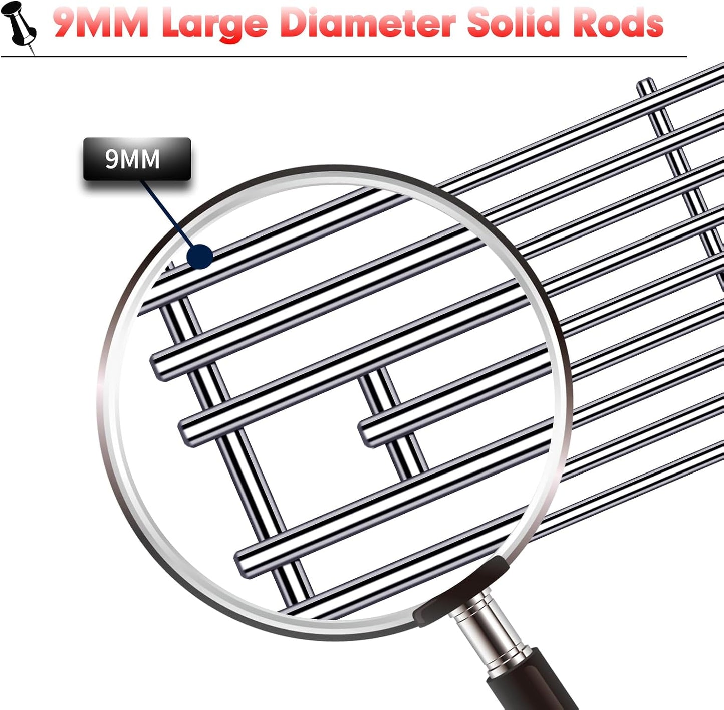 9mm Stainless Steel Grill Grates for Bull Angus, Outlaw, Lonestar & Lion Grills