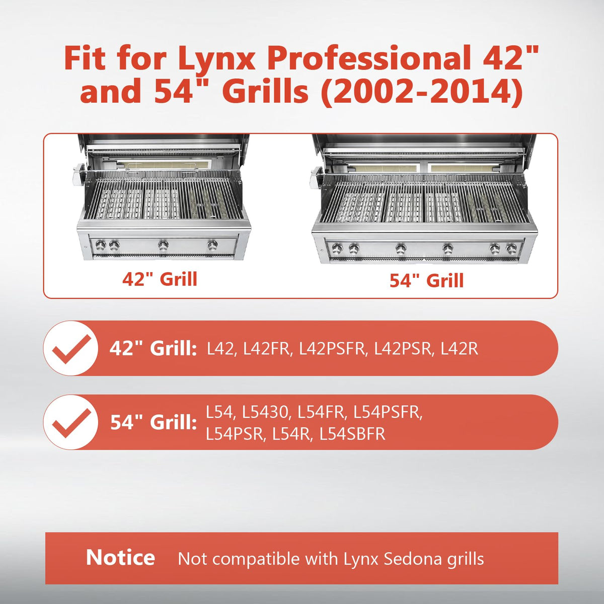 topgrillparts grill grate set Lynx 30018 30019 - photo 3