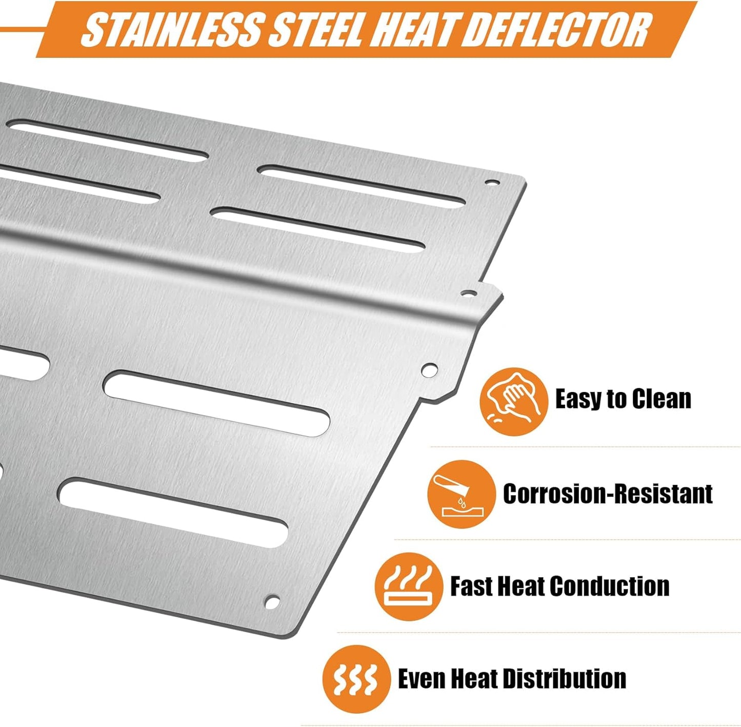 Grill Parts for Weber Genesis 300 Series, 62752 7620 7621 Burner Tube Set Flavorizer Bars Heat Deflectors , Replacement Grill Parts for Weber Genesis E-310, E-320, E-330, S-310, S-320, S-330
