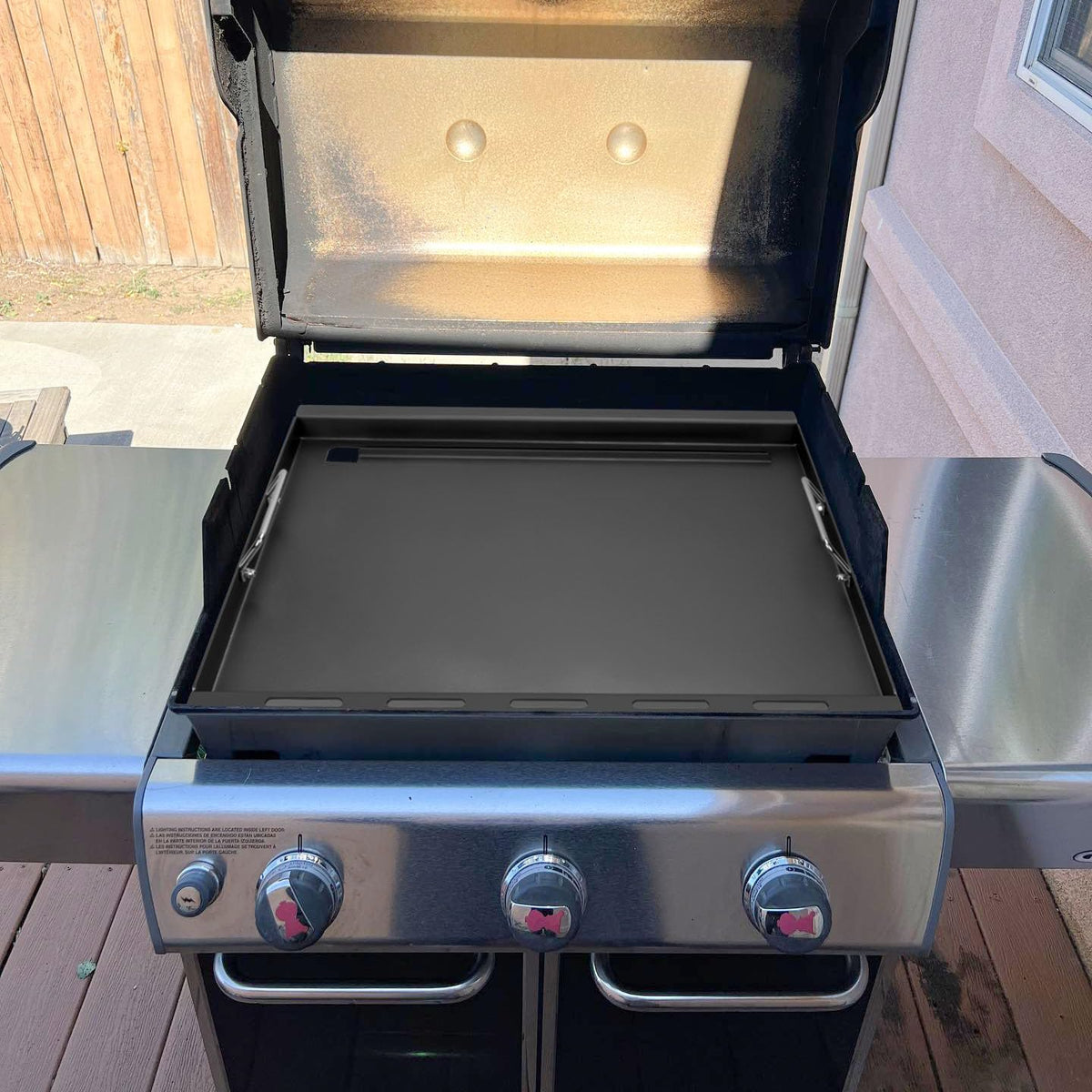 topgrillparts griddle insert for Weber Genesis 300 - detail view