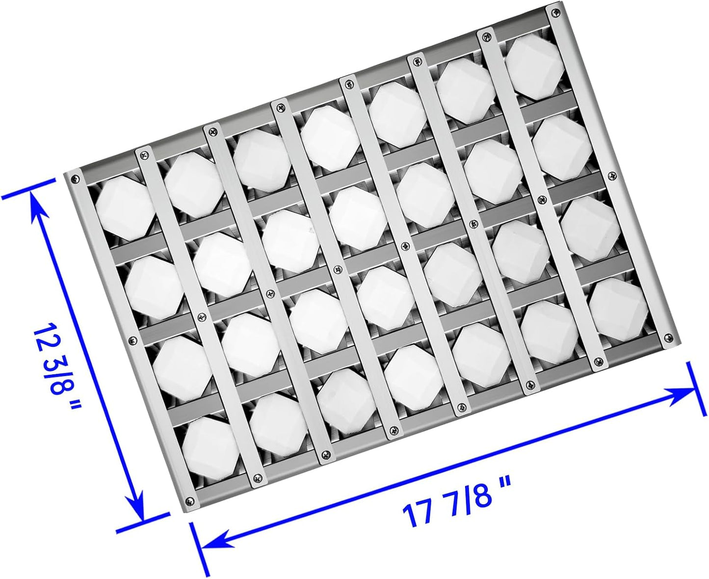 17.875" Grill Heat Plates Grill Briquette Tray for Alfresco Grill ALX2-30C, ALX2-42C, ALX2-42RFG, ALX2-56, ALX2-56BFG, Stainless Steel BBQ Heat Shield Flame Tamer with 56 Ceramic Briquettes