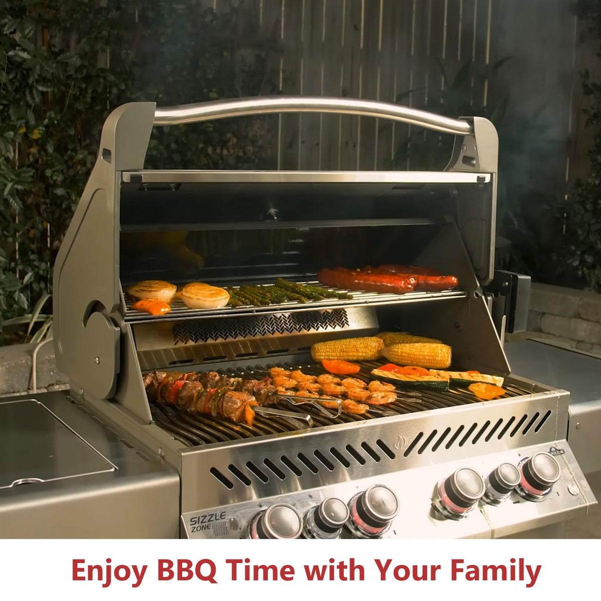 topgrillparts Napoleon Prestige 500 Warming Rack N520-0034 - usage scene