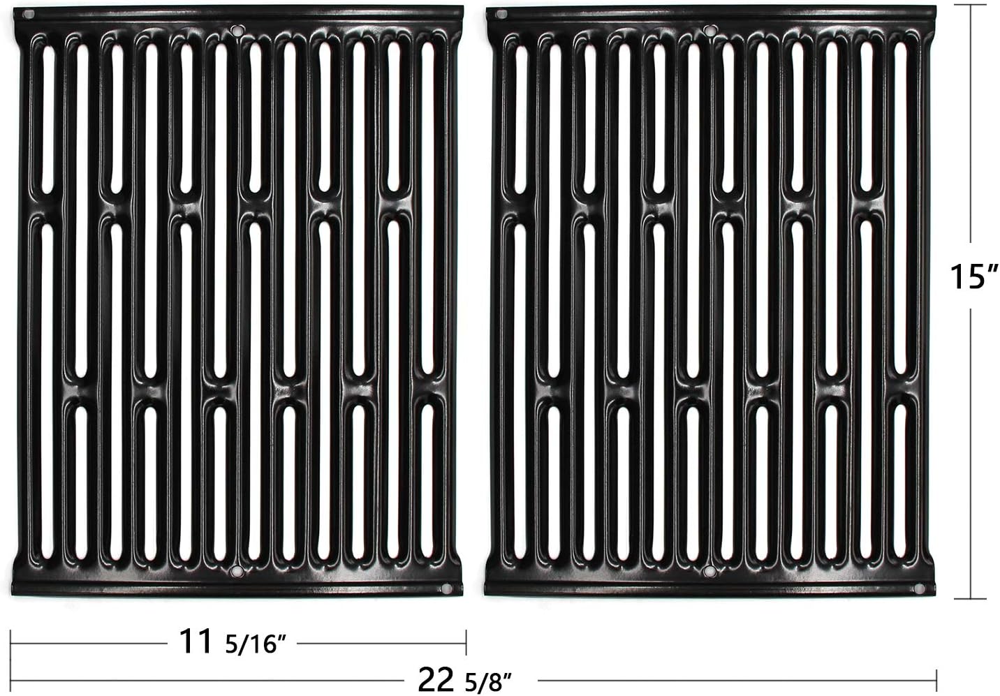 7523 7521 7522 15 Inches Porcelain Enameled Cooking Grates Replacement for Weber Spirit E-210, Spirit S 200 & 210 (Pre-2012 with Side Control), Genesis Silver A, Spirit 500, 65904 65905 Grills
