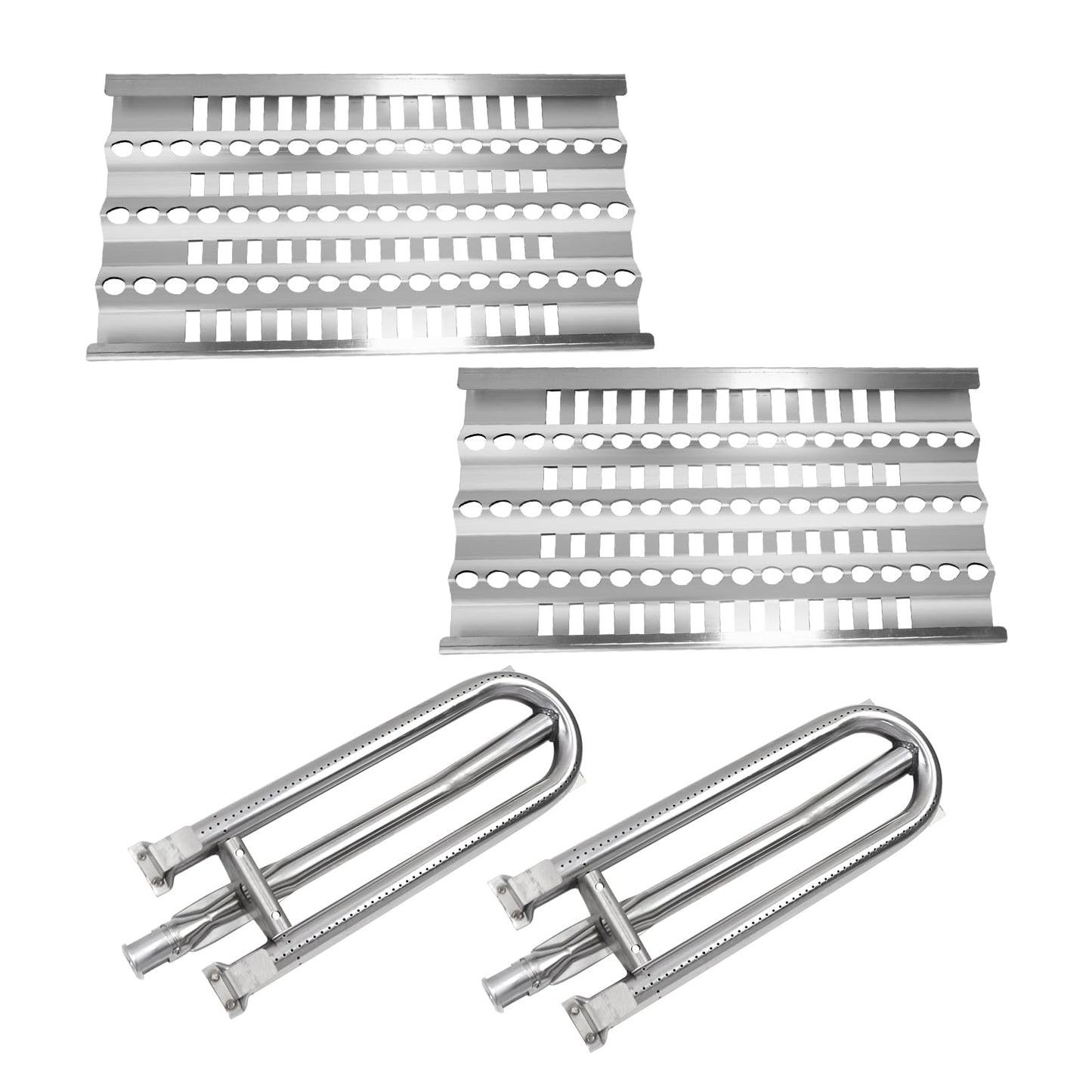 3-Pack Grill Burner & Heat Plate Replacement Kit with Ceramic Rods for DCS Grills