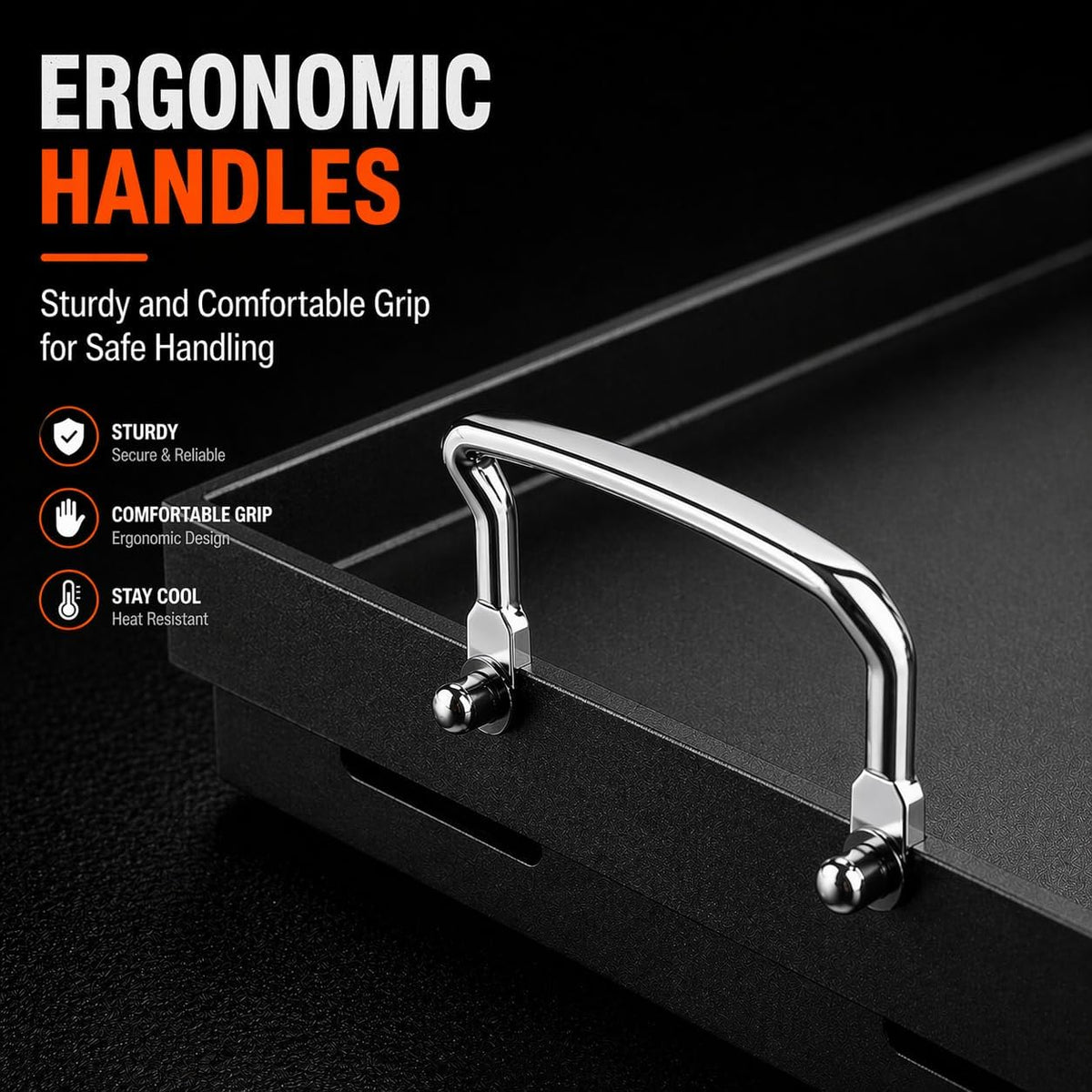 topgrillparts 25x16 cast iron griddle - lifestyle view 3