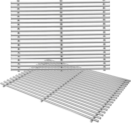 19.5" Cooking Grates for Weber Genesis 300 Series, Genesis E310 E320 E330 S310 S320 S330 EP310 EP320 EP330 Gas Grill, 304 Stainless Steel Replacement Parts for Weber 7528 7524