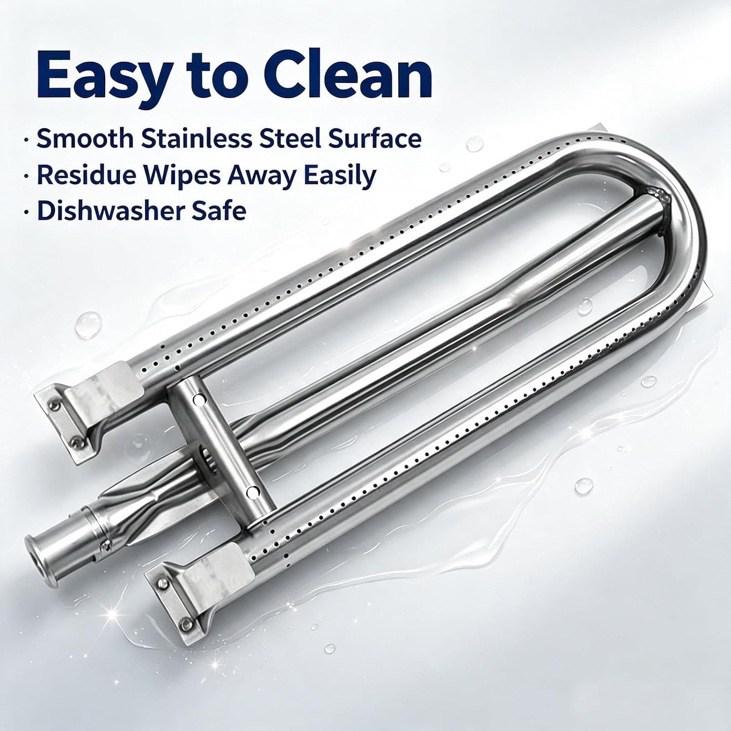 3-Pack Gas Grill Burner Tube Replacement for DCS, Brinkmann & Charmglow Grills