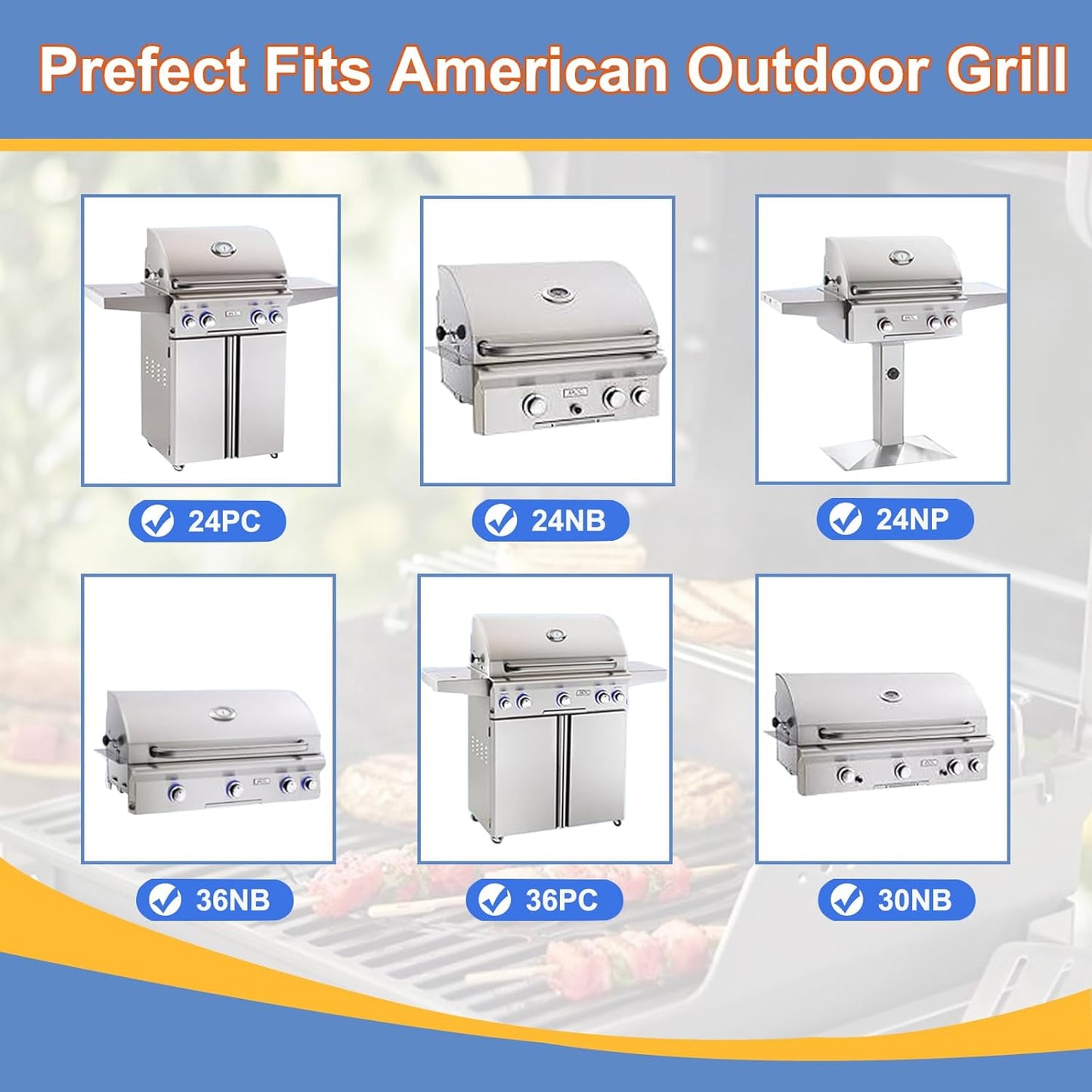 12461 Grill Burner Replacement for American Outdoor Grill