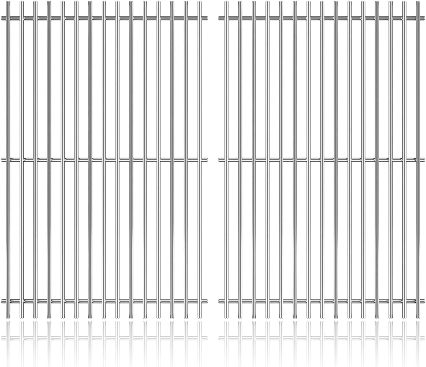 3Pack Stainless Steel Replacement Grill Parts for for Weber Genesis 2 GS4 Grates 66089 66097 LX 400 SER GBS S-435, Weber Genesis II E-410, E-435, S-435, SE-410, Kitchen-aid 720-0856V 740-0781