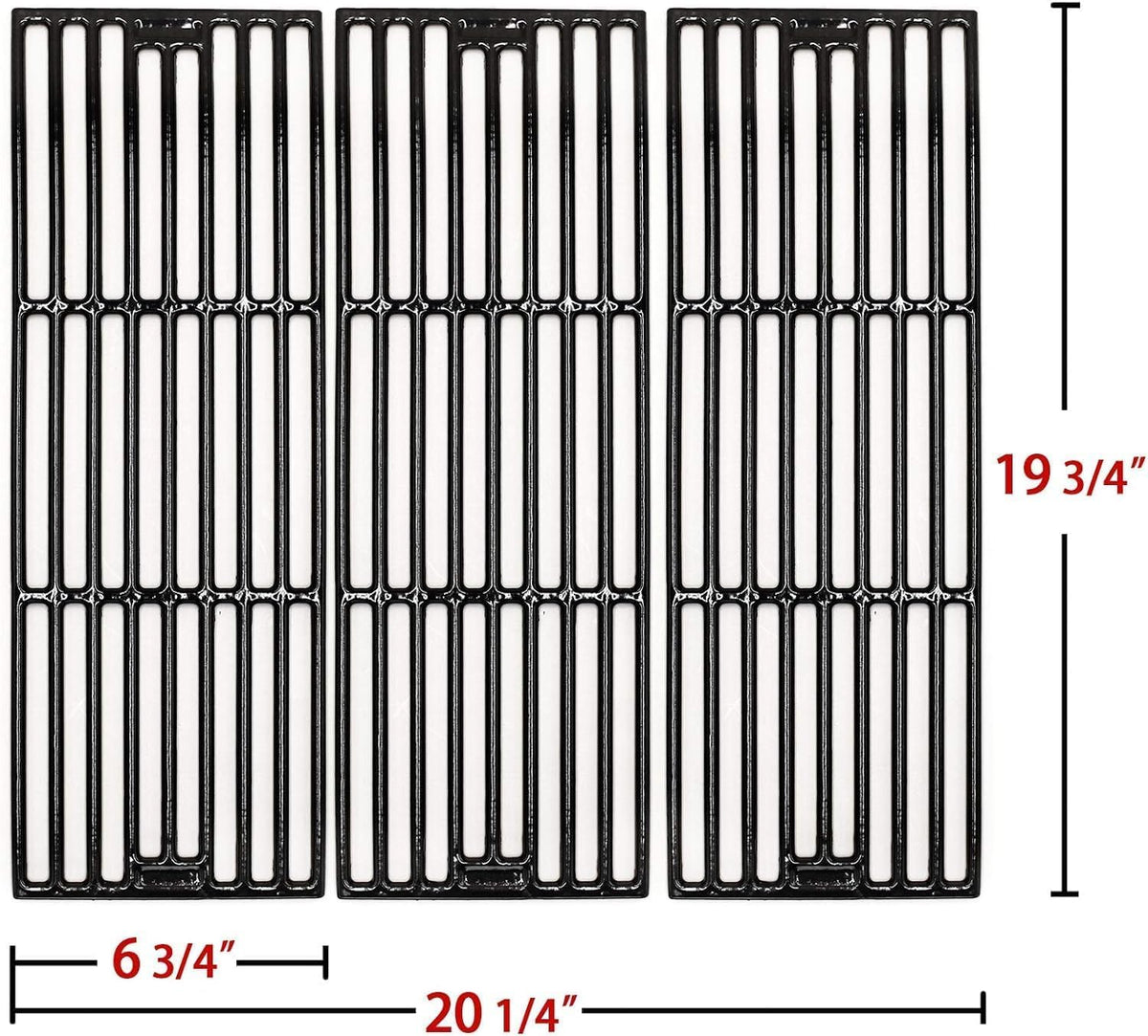 Cast Iron Grill Grate &amp; Heat Plate Rebuild Kit for Chargriller 5050 5650 3001 3072 3008 5072 5252
