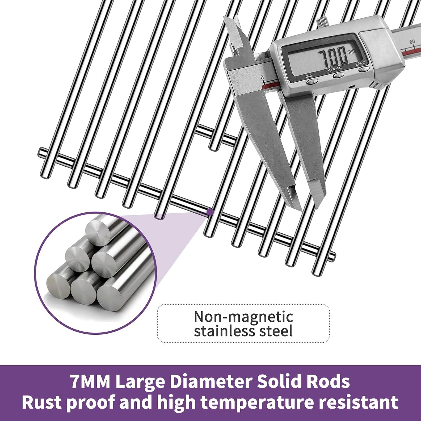 5-Pack Cooking Grates for Bull Brahma & Lion Premium 40" Grills