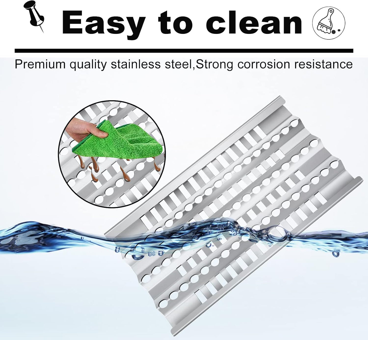 2-Pack Grill Heat Plate Shield & Burner Tubes for DCS 27/30/36/48 Grills