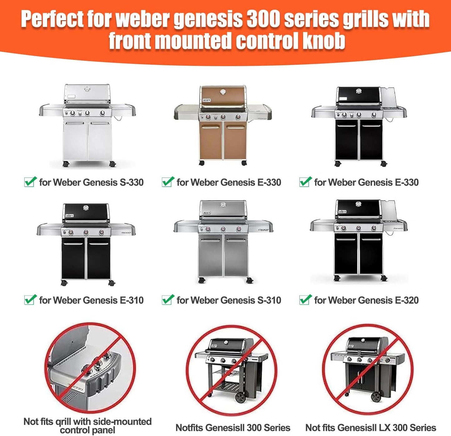7524 7528 Cooking Grates 7622 Heat Deflectors 7620 Flavorizer Bars for Weber Genesis Grill Replacement Parts