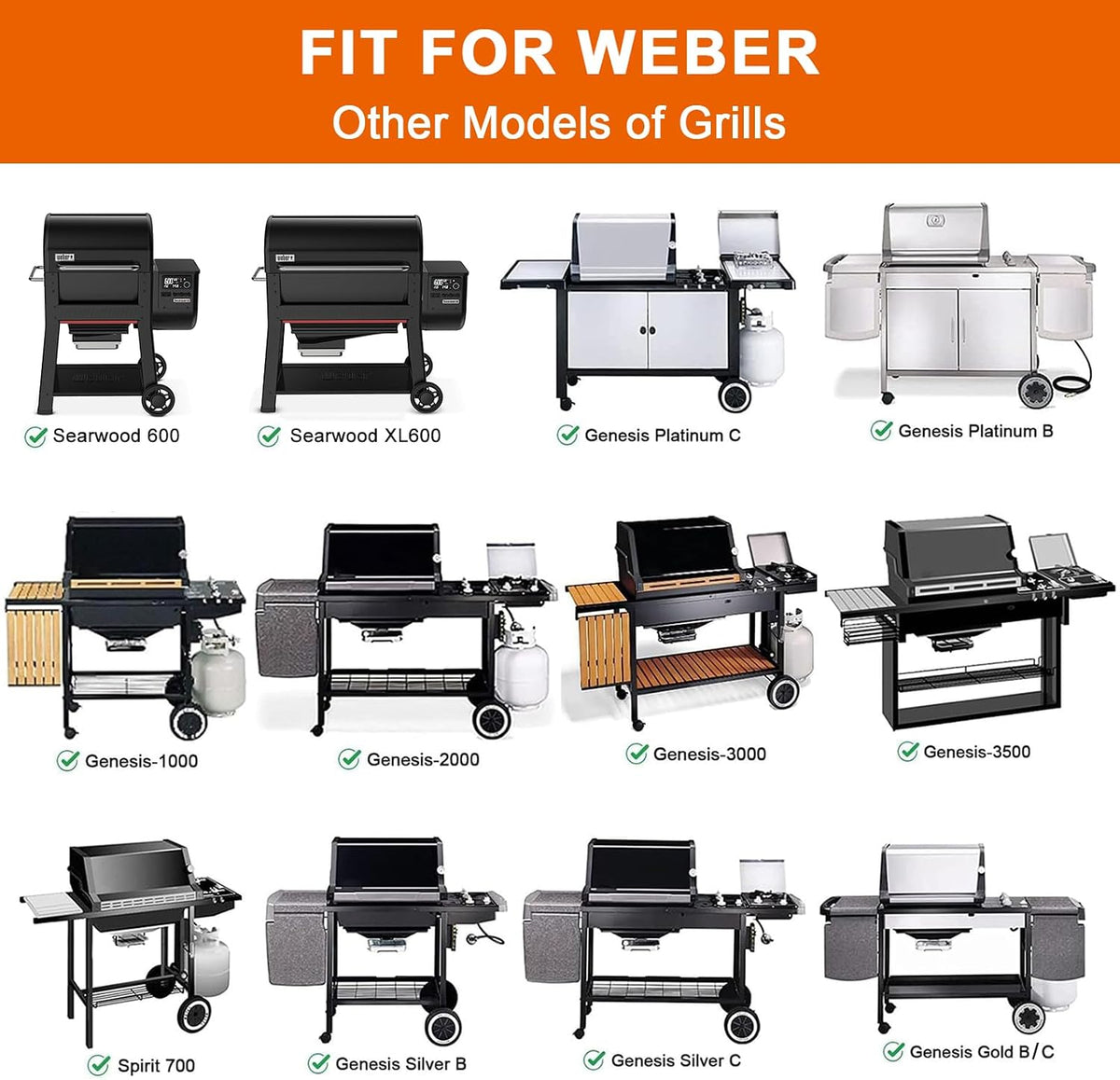 topgrillparts griddle insert for Weber Spirit - lifestyle view 3