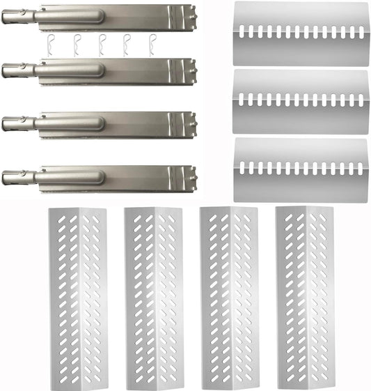 Bull Grill Burner, Flame Tamer & Heat Shield Kit – Fits Bull, Lion, Cal Flame 4-Burner Grills