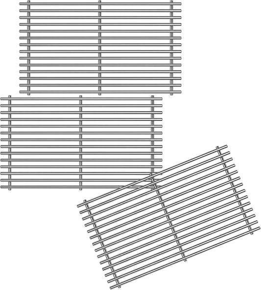 9MM 18.75" 304 Stainless Steel Grill Grates for Weber Genesis II/LX 400 Series E-410, E-435, S-410, S-435, SE-410, LX E-410, LX S-440, GS4 Grill Parts Replacement for Weber 7854 66089 66097