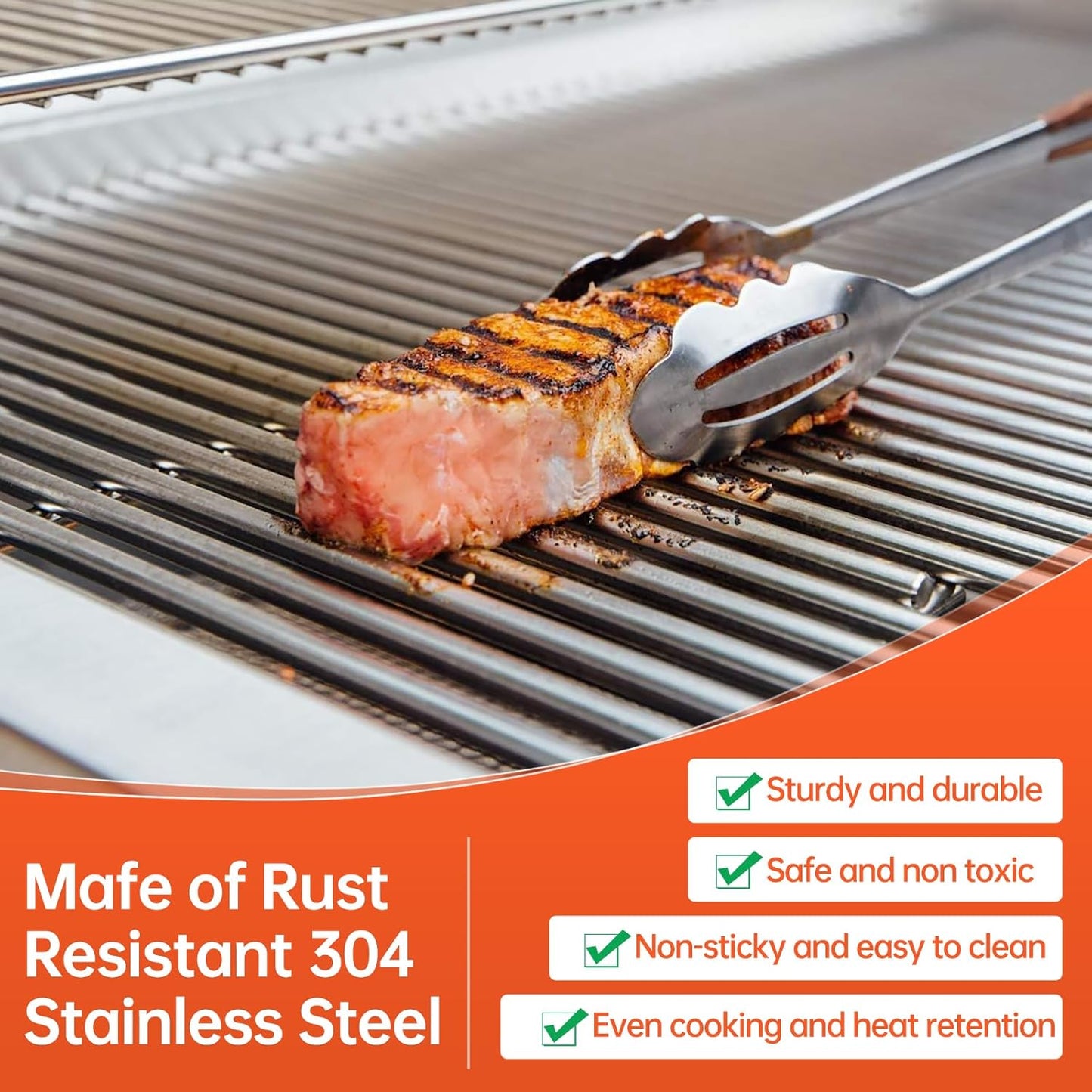 7mm Stainless Steel Rod Cooking Grates for Blaze, AOG & RCS Grills, 5-Pack