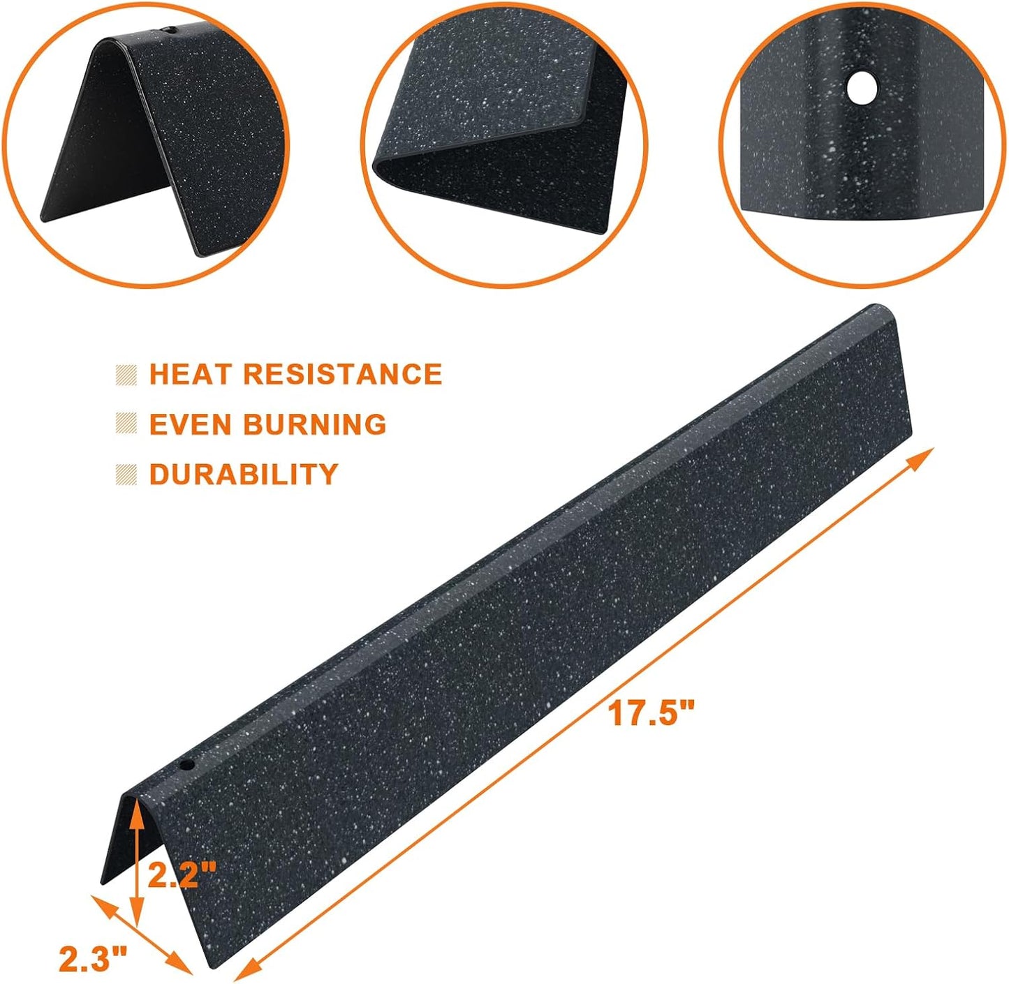 Grill Parts for Weber Genesis 300 Parts Replacement Genesis E310 S330 E320 E330 S310 Parts (w/Front Control Knobs), for Weber Flavorizer Bars 62783 7620 7621 & Heat Deflectors 7622 65505 62756