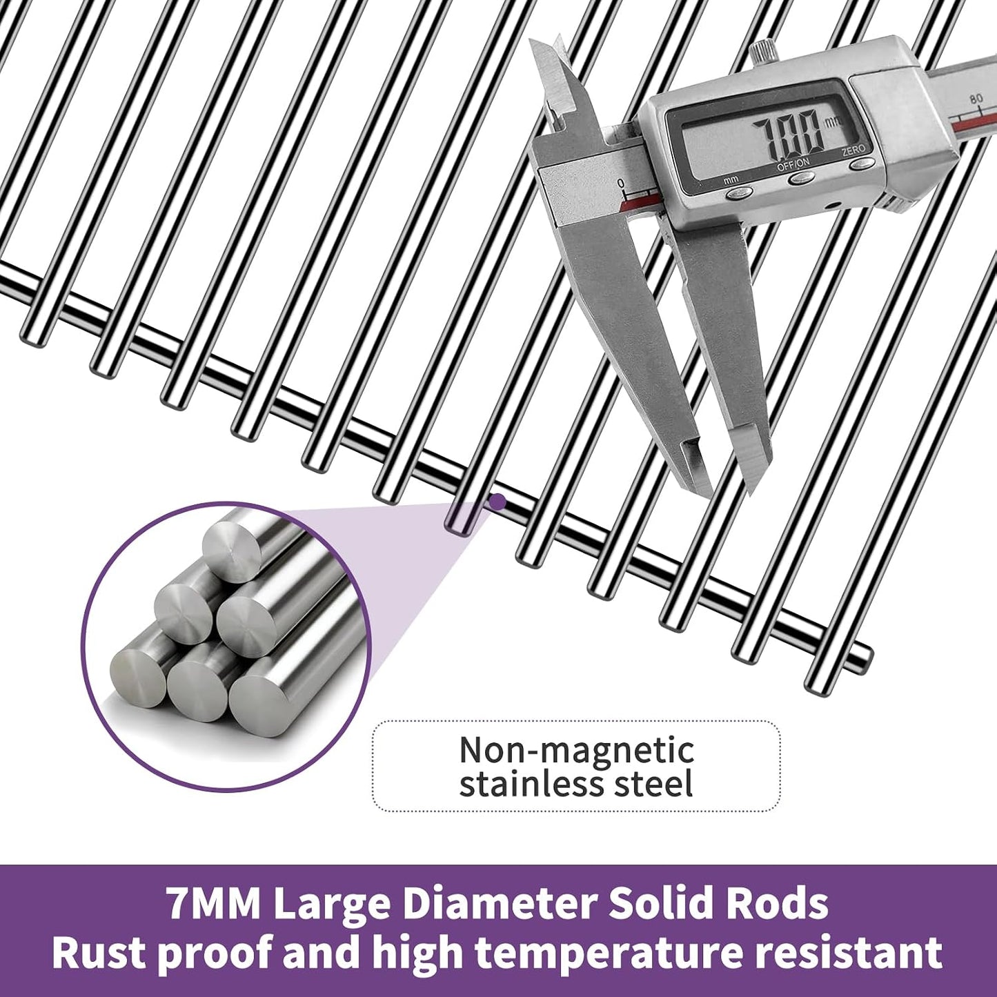 2-Pack 21.5" Stainless Steel Cooking Grids for DCS BGB30/BGC30 Grills