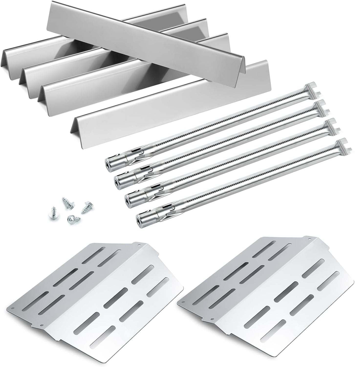 Genesis E-330 4-Burner Kit – 7621 Flavorizer Bars & 65505 Heat Deflectors & 62752 Sear Burner