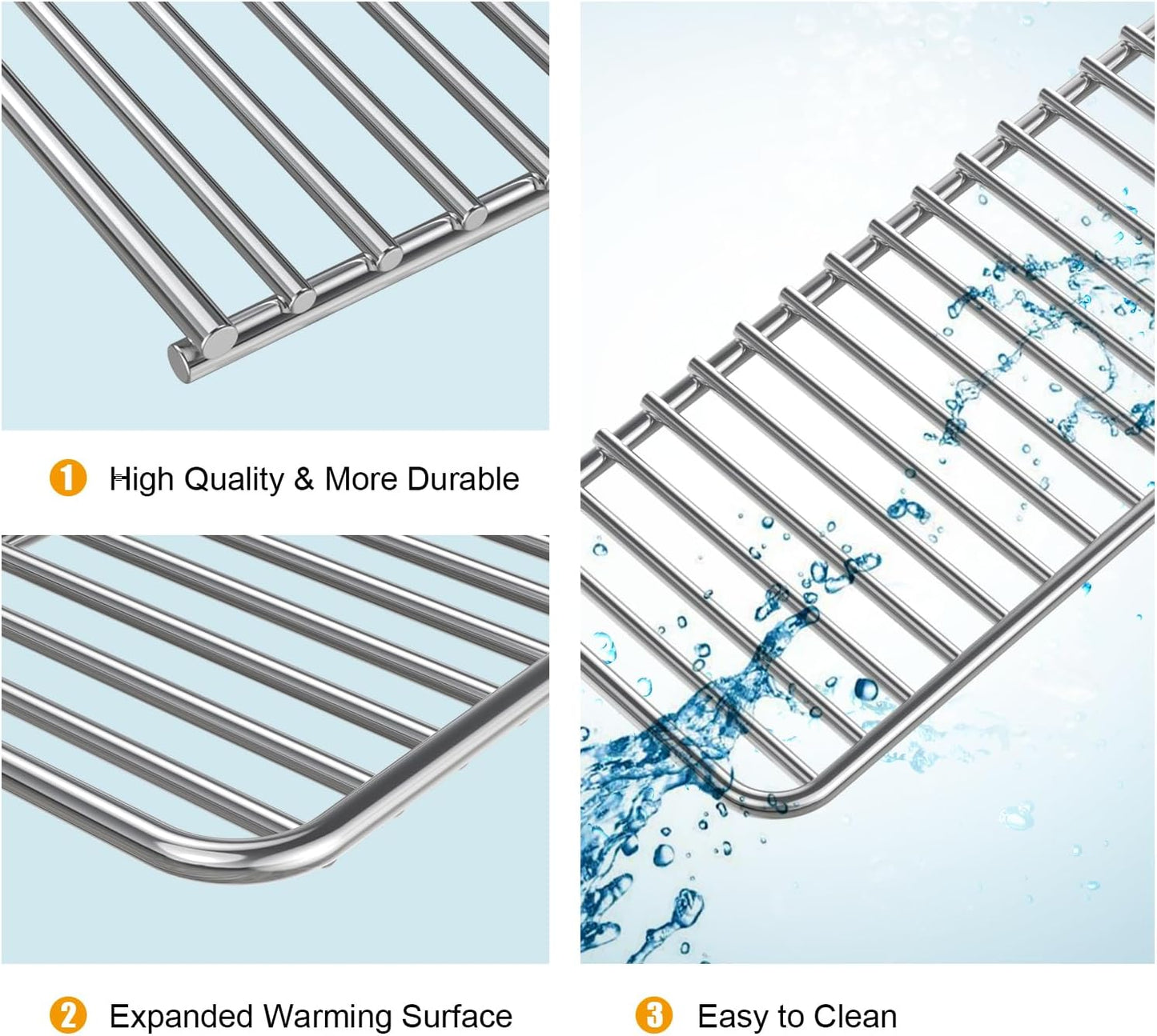 Stainless Steel Warming Rack for Bull 30" Grills – Expand Cooking Surface