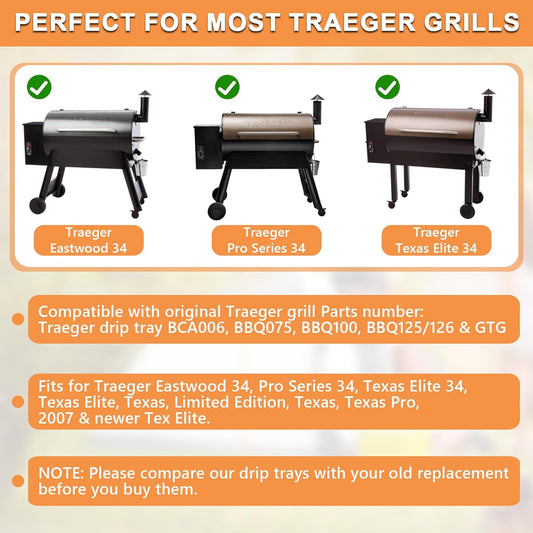 Traeger Pro 34 upgraded drip tray BCA006 PETKAO - photo 1