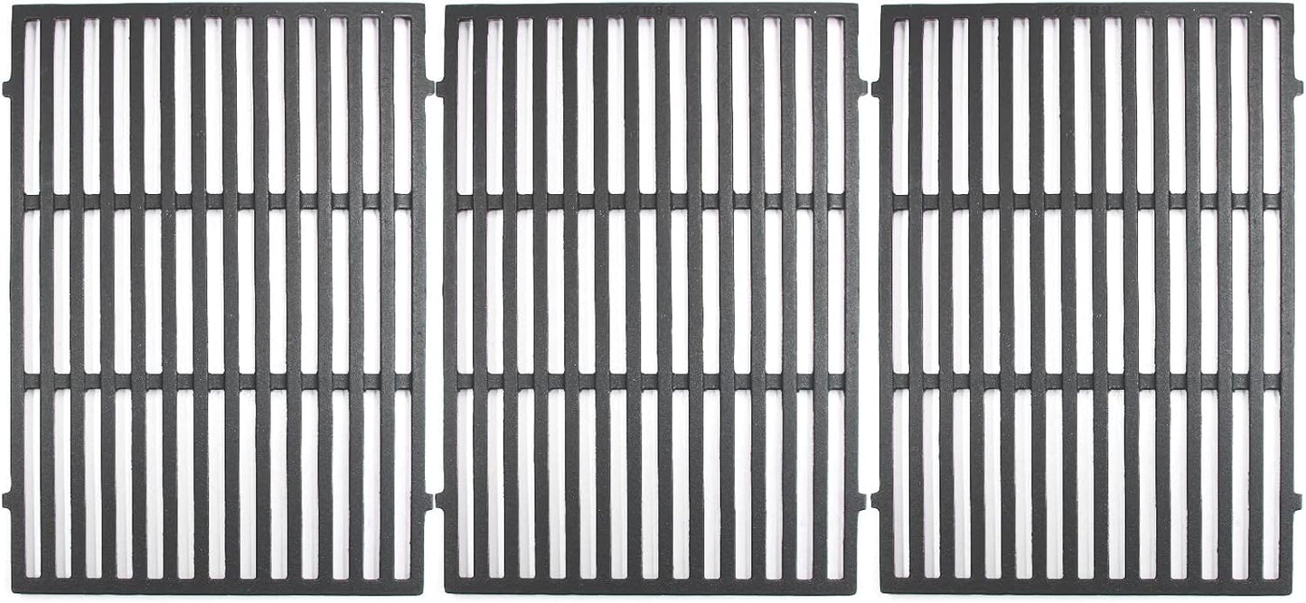 19.5" Solid SUS304 Stainless Steel Cooking Grates Replacement for Weber Genesis E and S Series 300 E310 E320 S310 S320 Gas Grills, Set of 2, 7528 (19.5" x 12.9" x 0.5")