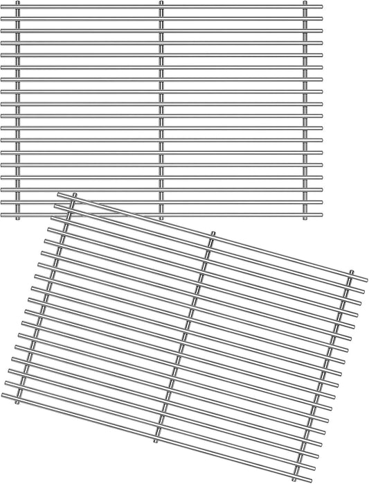 7528(2-Pack) 19 1/2" 9mm Stainless Steel Cooking Grates Parts for Weber Genesis E-310 E-320 E-330 S-310 S-320 S-330 EP-320 ESP-310 ESP-320 Gas Grills,DCS and Uniflame Gas Grill Models