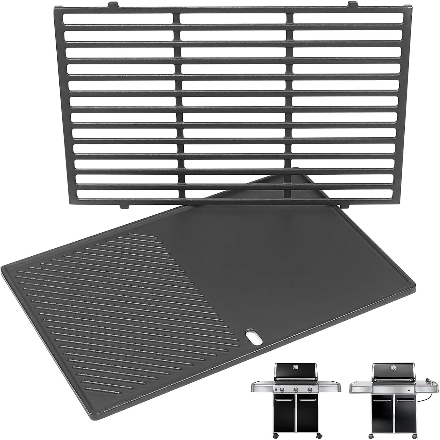 19.5" Cooking Grates for Weber Genesis 300 Series, Genesis E310 E320 E330 S310 S320 S330, Replacement Parts for Weber 7528/7524, 304 Stainless Steel