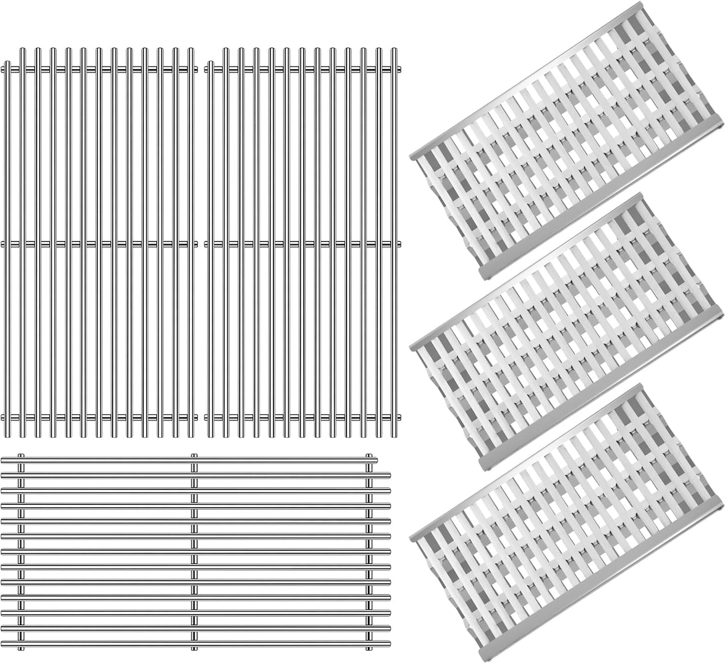 54801 & 92911 Grill Grate + Heat Plate Shield Set, 3-Pack for DCS Grills