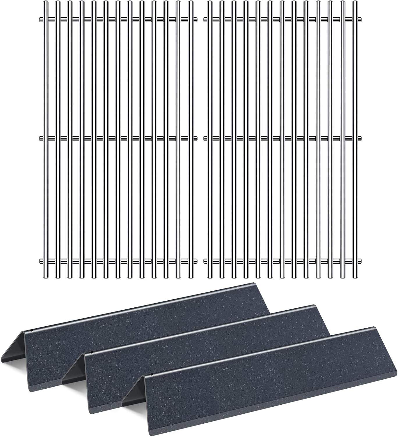 7536 7525 Grill Grates With Flavorizer Bars Replacement for Weber Spirit Grill Parts