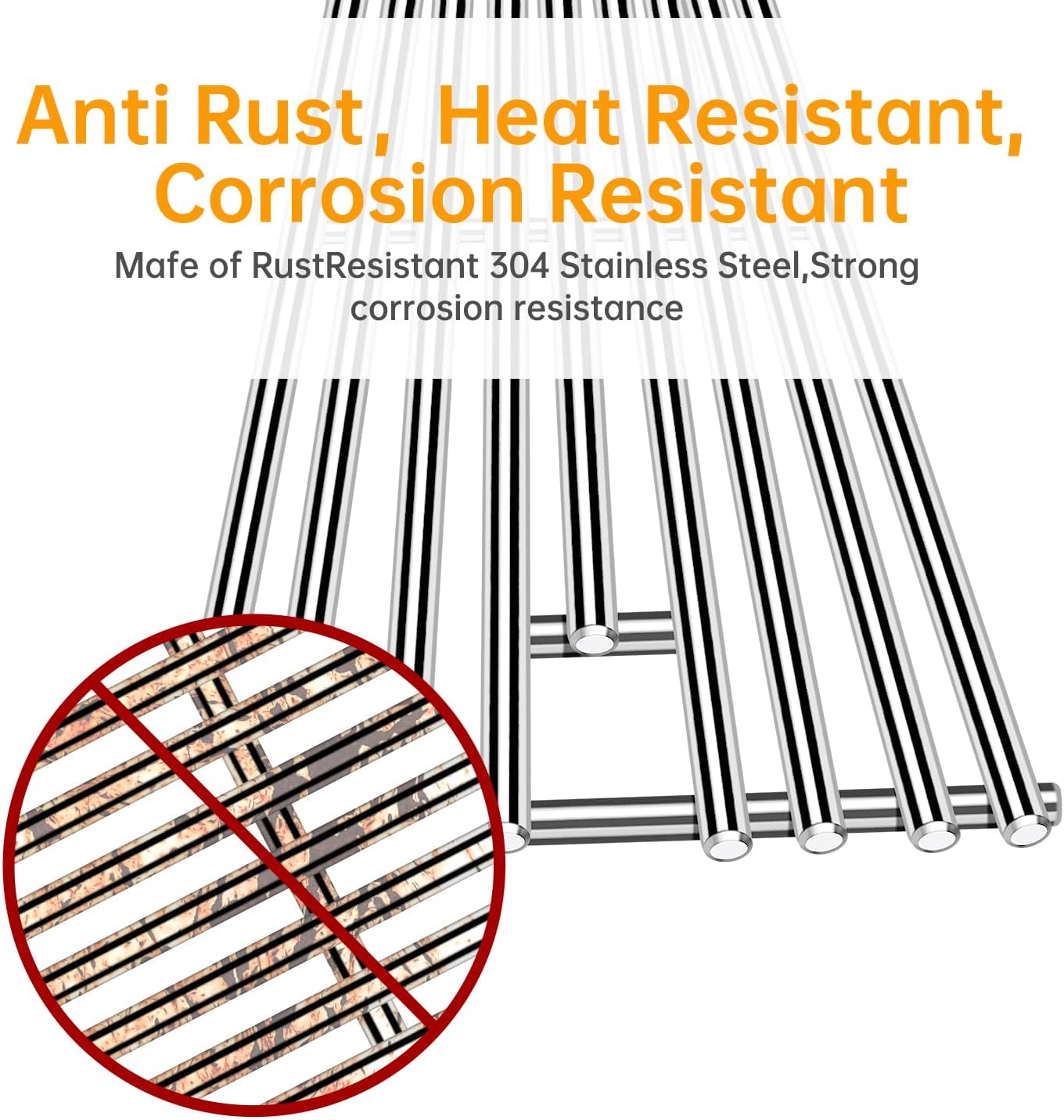 9mm Stainless Steel Cooking Grates & Flame Tamer Kit for Blaze 3-Burner Grills