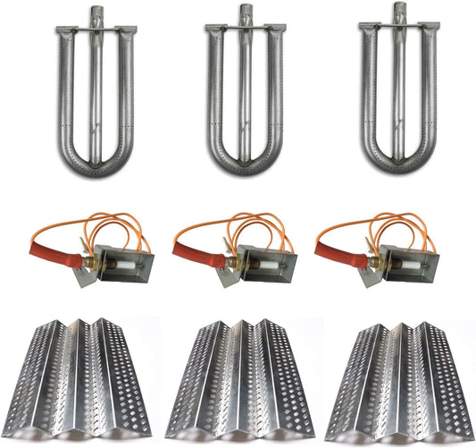 Heat Plate Burner and Electrode Replacement for American Outdoor Grill 24NB, 24NG, 24NP, 24PC, 36NB, 36PC