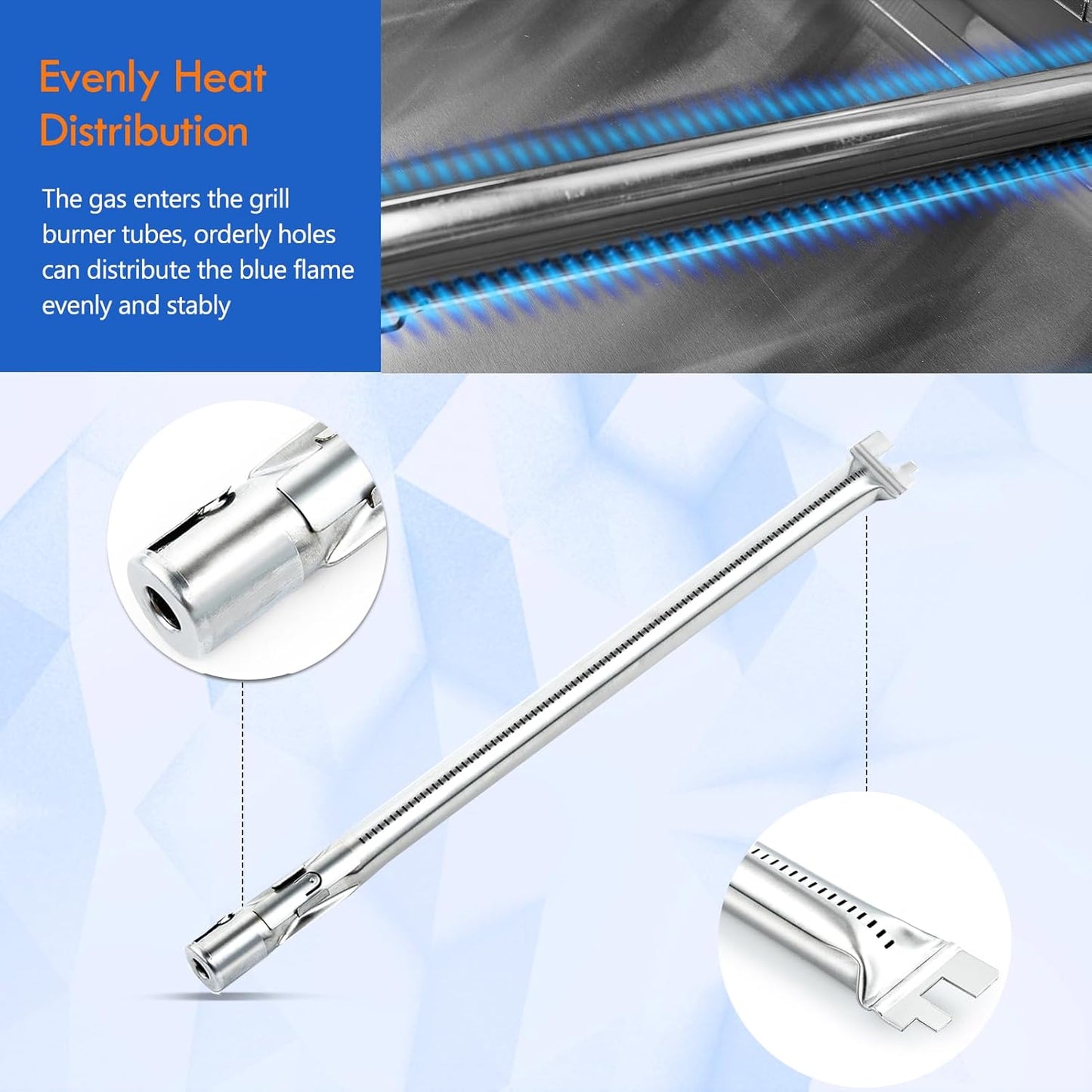 Genesis E330 Grill Parts 7621 Flavorizer Bars Heat Deflector Sear Burner Replacement Parts for Weber Genesis 300 Parts E-310 E-330 S-330 S-310 E-320 Genesis 4 Burner Grill Parts 330 Sear Burner Tube