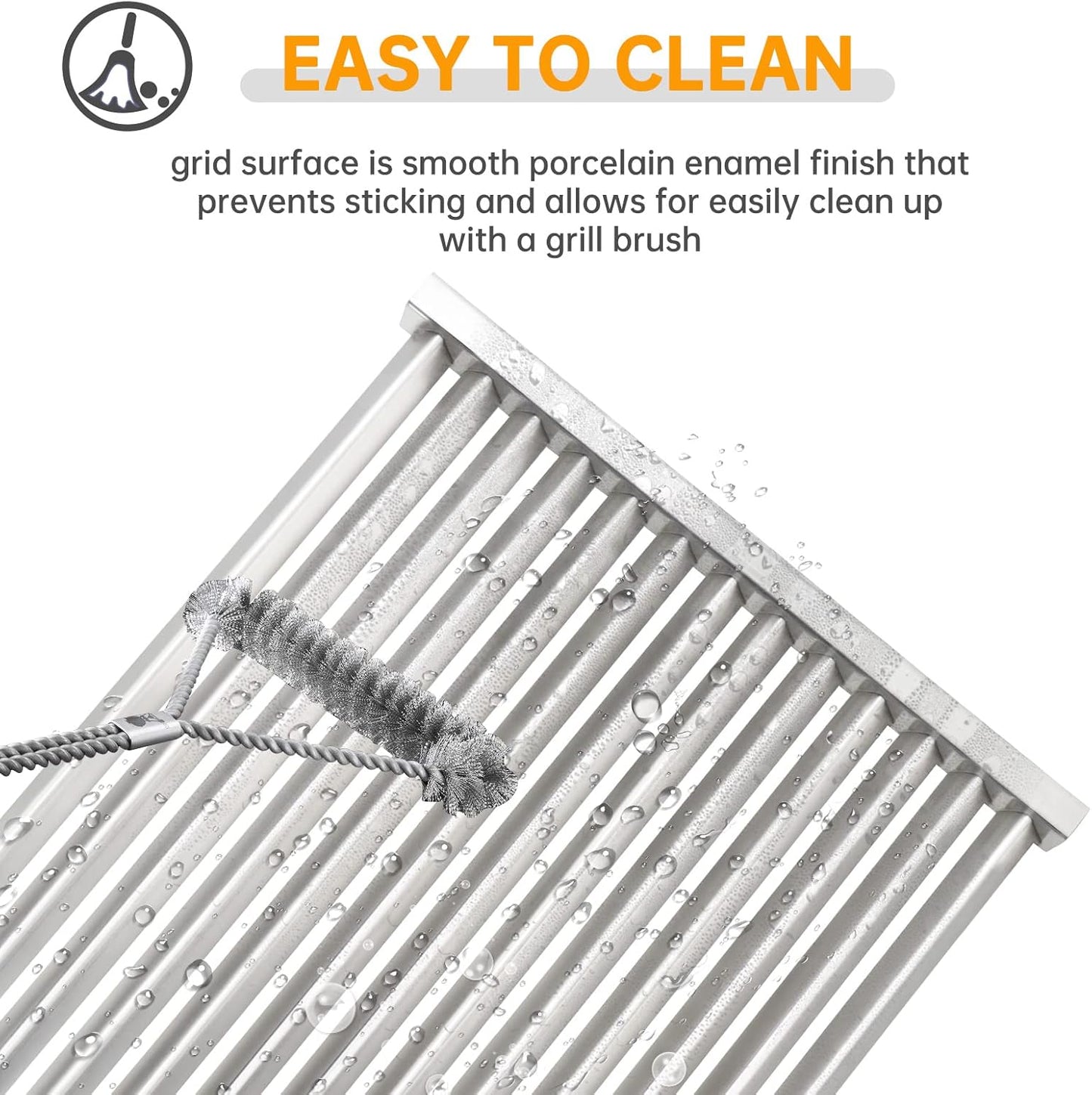 17.5 Inch Stainless Steel Cooking Grid Grates for Weber Spirit 300 II Series