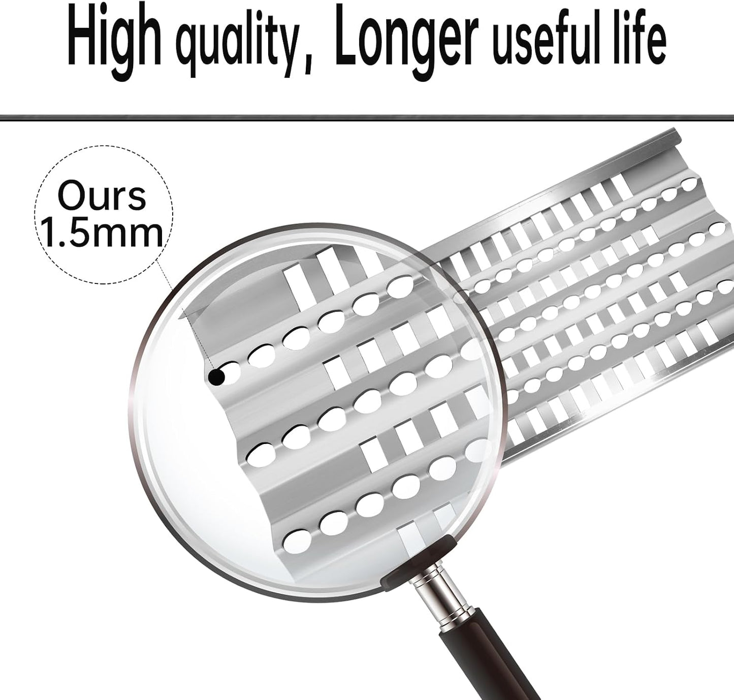 3-Pack Grill Burner & Heat Plate Replacement Kit with Ceramic Rods for DCS Grills