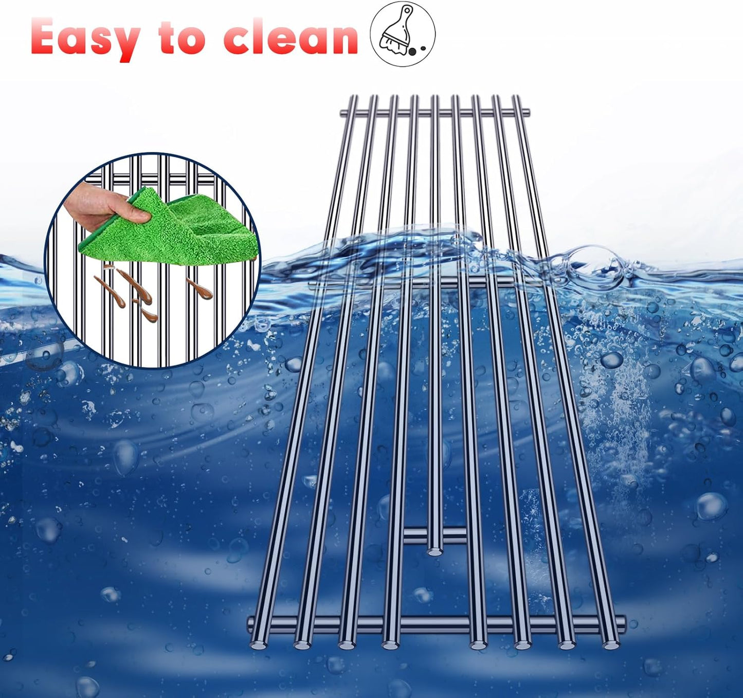 9mm Stainless Steel Grill Grates for Bull Angus, Outlaw, Lonestar & Lion Grills