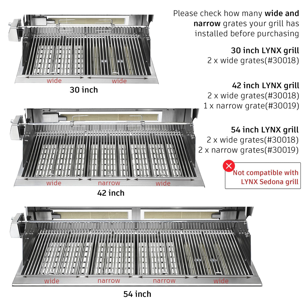 topgrillparts wide grill grate Lynx 30018 - photo 4