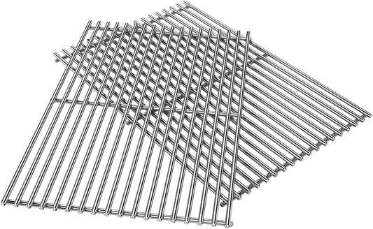 7528 304 Stainless Steel Cooking Grates for Weber Genesis E and S Series 300 E310 E320 S310 S320 Gas Grills, weber genesis grill grates, Weber Genesis Grill Parts, 19.5 x 12.9 inch