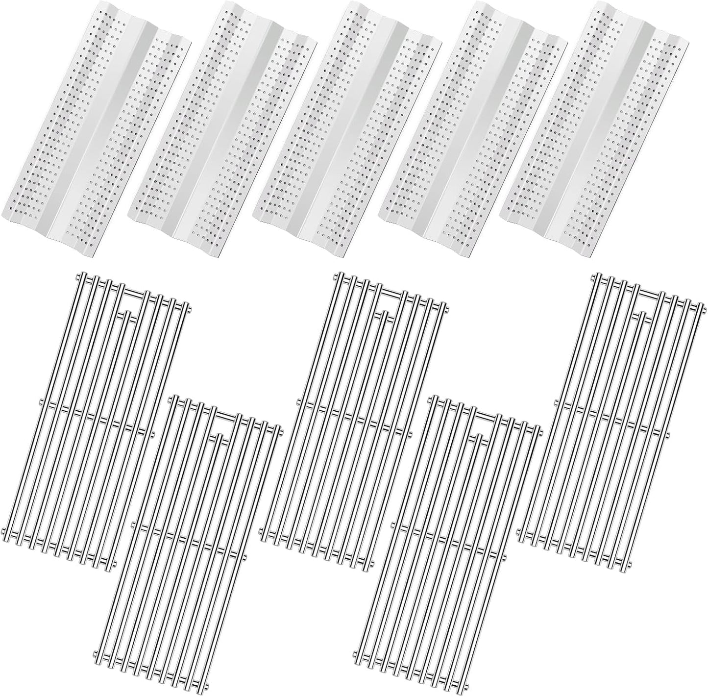 9mm Stainless Steel Cooking Grates & Flame Tamer Kit for Blaze 5-Burner Grills