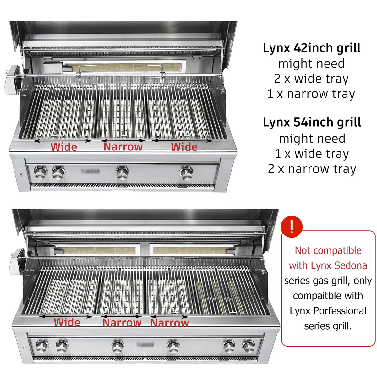 topgrillparts briquette tray set Lynx 42 - photo 4