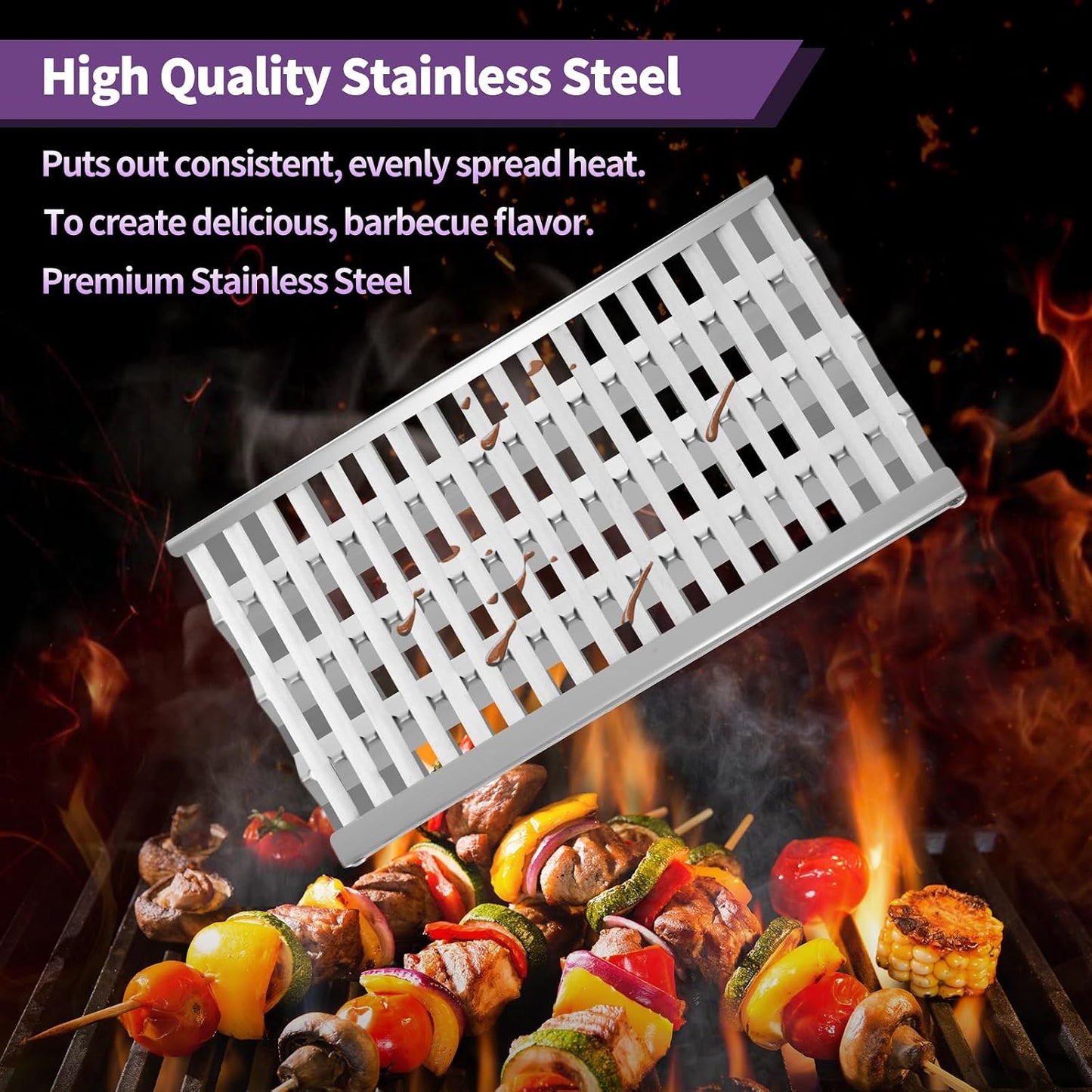DCS 27 Series Radiant Tray & 19.5" Grill Grate Replacement Set, 2-Pack