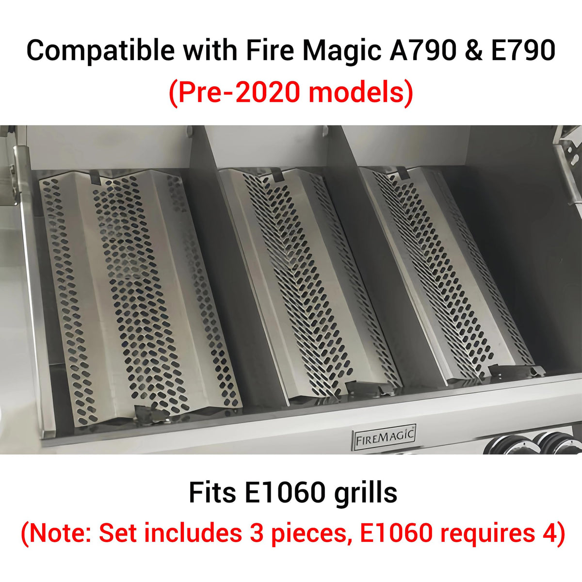 Heat Plate / Flavor Grid Replacement — 3056-S-3 Flavor Grid Grill Parts for Fire Magic Aurora A790 Echelon E790