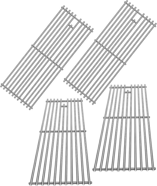 4-Pack 7mm Round Stainless Steel Grill Grates for Bull Angus, Brahma & 7-Burner